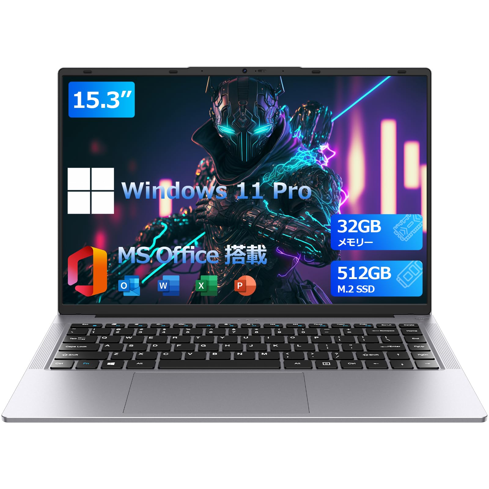 Amazon.co.jp: HYPERSTRIX 15.3 Inch Laptop Windows 11 Pro Office